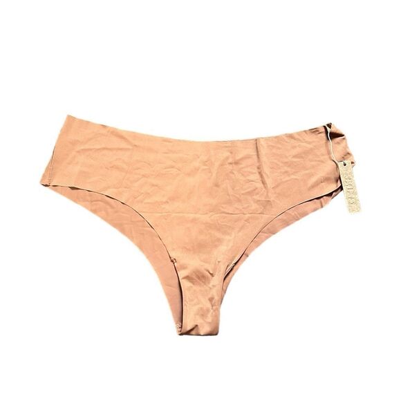 NWT SKIMS Naked Dipped Carmal Nude Seamless Thong Panty - Picture 5 of 7